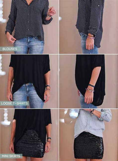 how to tuck in oversized t shirt female